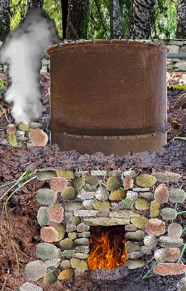 Horno y caldera del espliego